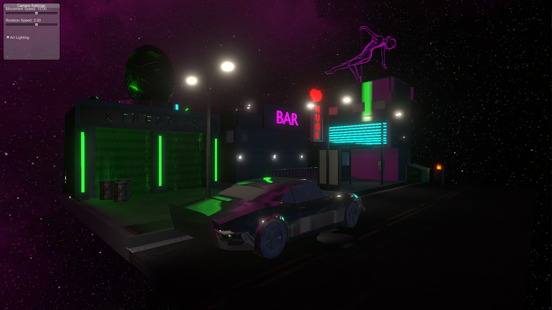 Neon Sky Unity Shaders Project Image